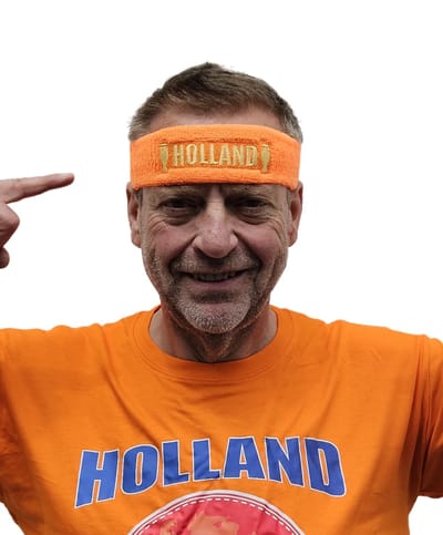 2x zweetband - Europees kampioen - Oranje - Holland - haarband - EK WK voetbal - Nederlands elftal