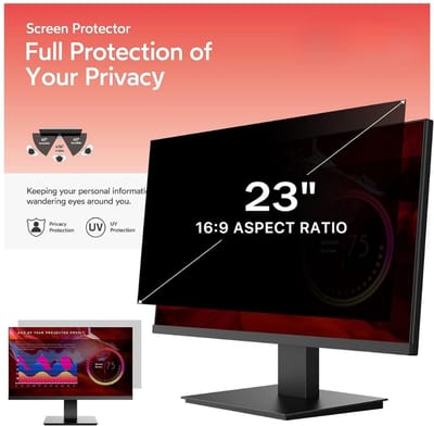 Famanu - Privacyfilter monitor - 23 inch - 16:9 - Afneembaar - Anti-inkijk en anti-blauw licht