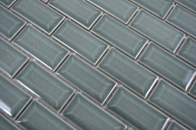 Keramische mozaïektegels - Metro tegels diamant - Keuken en badkamer - Waterdicht glanzend oppervlak - 10 matten 30x30cm - petrol