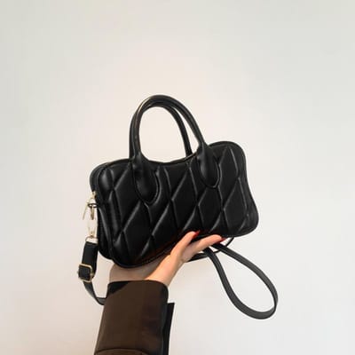 Lente Mode Trendy Tas Nieuwe Stijl Trendy Handheld Kleine Vierkante Tas Eenvoudige Ruit Schoudertas Dames Tas