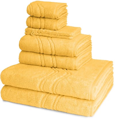 Ross Dames en Heren 2 X Washand 2 X gasten- 2 X douche- 2 X handdoek in een set Cashmere feeling