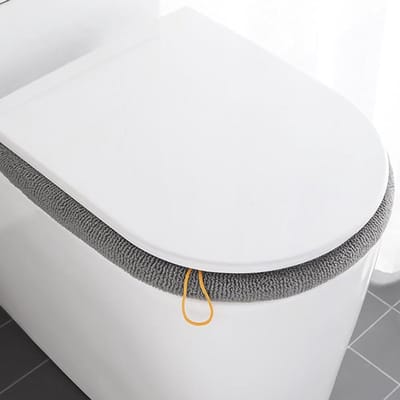 Toiletmat - Toiletzittinghoes - Hygiënisch Toilet - Wasbaar - 44x36cm - Donkergrijs