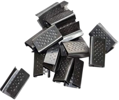 Sluithulzen Metaal - Sluitingen Band - Pakketten Zekeren - Geribbeld Oppervlak - 3000 Stuks - Zilver