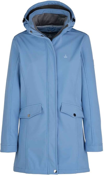 BJØRNSON Ylva Softshell Parka Tussenjas Winddicht Dames - Maat 36 - Korenblauw