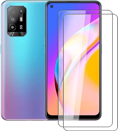 Screenprotector geschikt voor Oppo A95 5G Screenprotector - Screenprotector geschikt voor Oppo A95 5G Screen Protector Glas - 2 stuks - Beschermglas