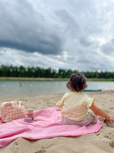 Lantara Hamamdoek Wafel - Roze - 100x200cm - Saunadoek strandlaken strandhanddoek hamam handdoek reishanddoek