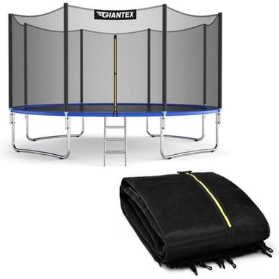 Coast - Trampoline - Veiligheidsnet - Met Ritssluiting - 180 cm - Zwart