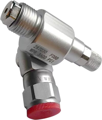 Universele Airless Spuitadapter met Punt - Afsluitventiel en Roterende Verbinding voor Spuitmachines
