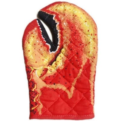 Kreeftschaar Ovenwanten Lange Katoenen Bakisolatiehandschoenen Magnetron Hittebestendig Antislip Thuis Keukenhandschoenen beige