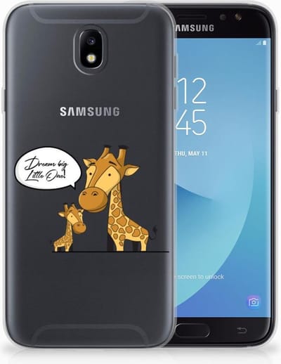 Samsung Galaxy J7 2017 | J7 Pro Telefoonhoesje met Naam Giraffe