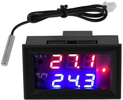 Dailygoody - Temperatuurregelaar - Digitale thermostaat - Eenvoudige installatie - Zwart - Temperatuurmonitor - Geschikt voor huishoudelijk gebruik -
