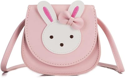 Schattige Schoudertas voor Meisjes, Draagbare Konijnen Crossbody Tas, Kleine Handtas voor Kinderen, Perfect voor Dagelijks Gebruik en Feestjes
