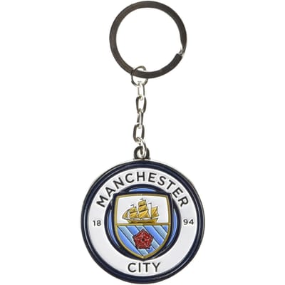 Manchester City FC Crest Keyring One Size noir