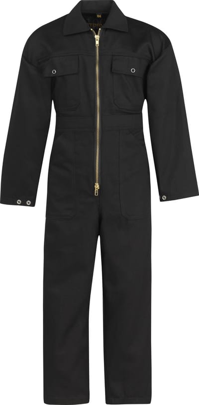 STØRVIK Kinderoverall - Jongens & Meisjes - Rits - Maat 104 - Zwart