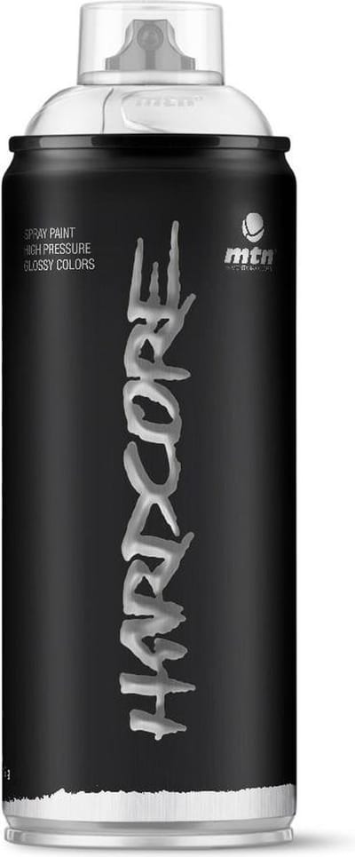 MTN Hardcore spuitverf - Silver Chrome - 400ml - Hoge druk en glans afwerking