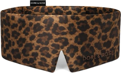 Dore & Rose - Slaapmasker - Oogmasker - Zijden Slaapmasker Voor Mannen en Vrouwen - Deep Sleep Mask - Eye Mask - Verduisterend - Wallen - Leopard - Nº 34 Leopard Nuit