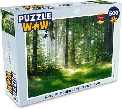Puzzel Natuur - Bomen - Bos - Groen - Zon - Gras - Planten - Legpuzzel - Puzzel 1000 stukjes volwassenen