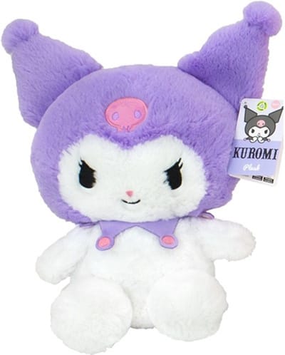 Kuromi (Paars) Hello Kitty Fluffy Pluche Knuffel 35 cm - Speelgoed Knuffels voor Kinderen Meisjes - Kat Cat Kitten Plush Toy