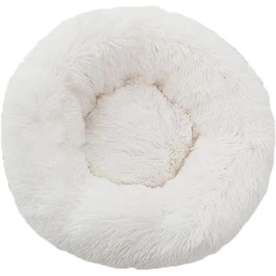 Hondenmand Kattenmand Lange Pluche Ronde Huisdierenmand Hondenkussen Winter Hondendeken Huisdierenmand Huisdierbenodigdheden 40cm