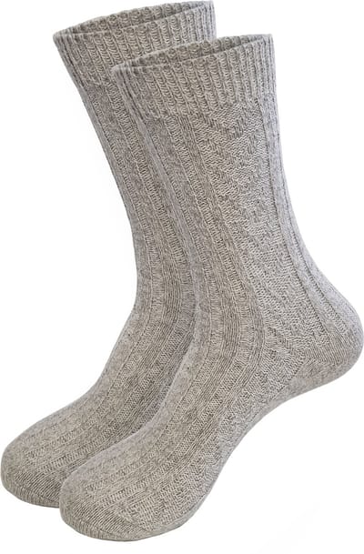 Calzera Noorse Sokken - 4 Paar - Wollen Sokken - Dames en Heren - Voordeelverpakking - Warme sokken - Winter sokken - Noorse Kousen - Nordic Socks - Scandinavische Sokken - Maat 40-46
