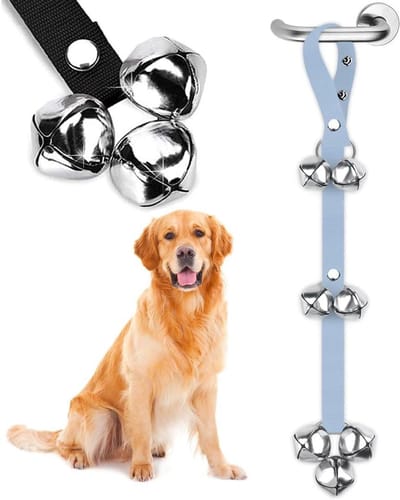 Honden Deurbellen - Huisdier Communicatie - Zindelijkheidstraining Puppy - Verstelbare Lengte - 2 Stuks - Zilver