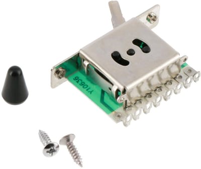 3-weg elementschakelaar - T-stijl elektrische gitaar - Zwart Fazley 10667