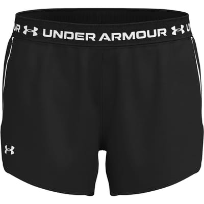 Under Armour Tech Play Up Shorts-BLK Dames Sportbroek - Zwart - Wit