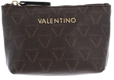 VALENTINO Toilettas Lady Re Soft Cosmetic Case Moro / Nero Donkerbruin