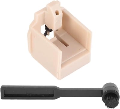 Allecto Plus - Vervangende Stylus voor Platenspeler - Carbon Fiber Punt - Eenvoudige Installatie - Compatibel met AT LP60X - Zwart