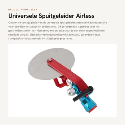Dailygoods- Spuitgeleider Universeel - Accessoire Gereedschap - 315 Airless Verfspuitmond - Wolfraamstaal - Afmetingen 26 cm x 13 cm - Pakketgewicht 444 g - Verfspuit