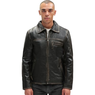 Harrington koeienhuid leren herenjack-Lima