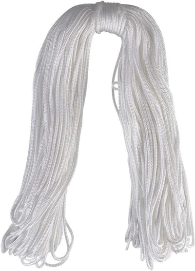 Nylon Touw - Waslijn Koord - Kleding Drogen - UV- en Slijtvast - 50 meter - Wit