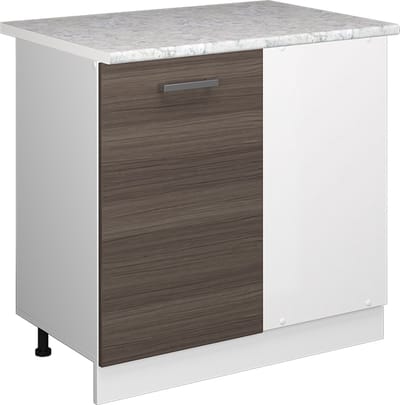 Vicco R-Line Hoekkast – 86 cm, WB Marmer Edel grijs