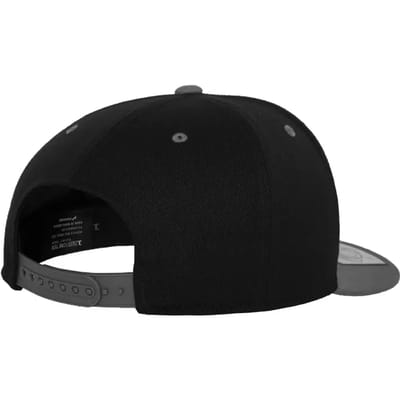 Flexfit - 110 Fitted Snapback blk/gry one size Snapback Pet - Zwart