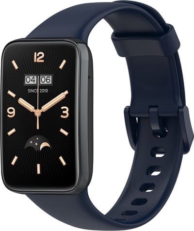By Qubix - Siliconen sportbandje - Donkerblauw - Geschikt voor Xiaomi Smart Band 7 Pro / Mi Band 7 Pro bandje