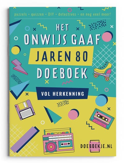 Onwijs Gaaf Jaren 80 Doeboek - puzzels varia, quizzen, detectives, spelletjes en ideeën - voor volwassenen