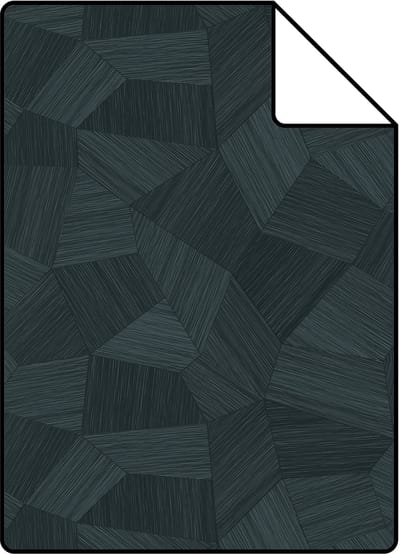 Proefstaal Origin Wallcoverings behang grafisch 3D motief antraciet grijs - 26,5 x 21 cm - 347825-S