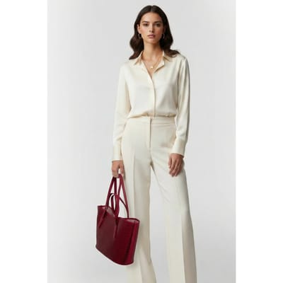 Coccinelle Large Tote Bag In Burgundy Größe: OS | Handtaschen Outlet | Damen | Braun