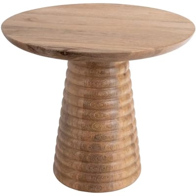 Leitmotiv Bijzettafel Force Layered Base Large - Bruin - 50x50x35cm - Scandinavisch