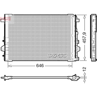 Condensator, airconditioning DENSO DCN17059