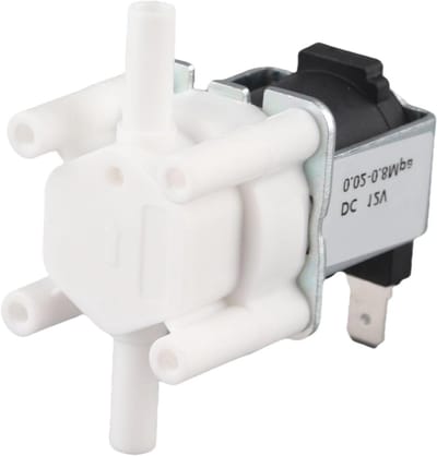 Solenoïde Waterklep - Elektrische Magneetklep - Watertoevoer Regelen - Normaal Gesloten Type - 6 x 52 cm - Wit