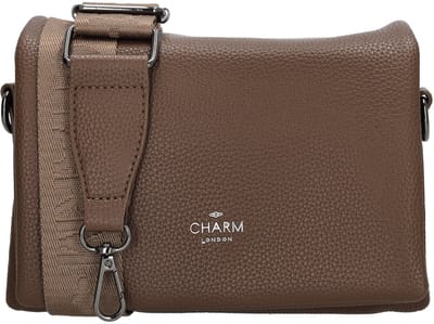 Charm London Pentonville Schoudertas - Crossbody - Schouderband - Overslag - Mokka