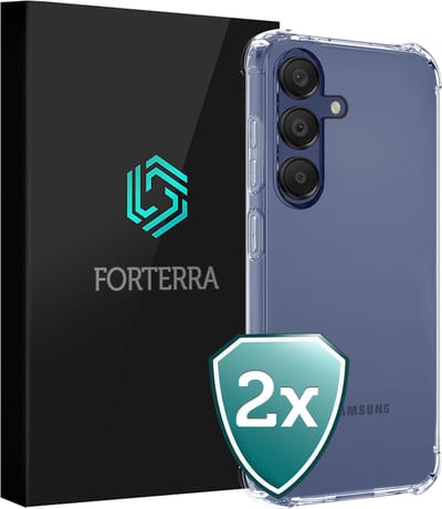 Hoesje 2 Stuks - Geschikt voor Samsung Galaxy A16 - Sterk & Shockproof - Back Cover - Siliconen Case - Telefoon Hoes Shock Proof - Transparant