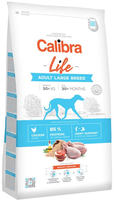 Calibra Dog Life Adult Large Breed - Kip - 2,5 kg
