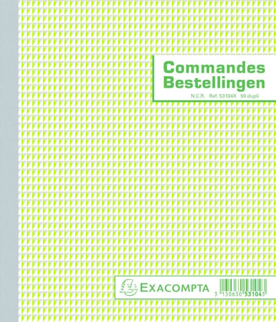 Exacompta 10x Bestellingen 21x18cm 50 blad doorschrijfpapier dupli Tweetalig - - 53104X