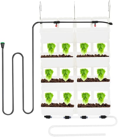 MakkelijkMooi Hangend Plantenrek - Waterdruppelaar voor Planten - Wateropvangpunten - Stevige Ophangconstructie - 4 Laags