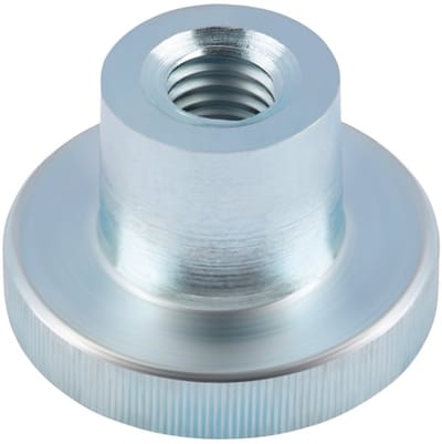 Wurth - DIN 466 staal 5 verzinkt - Kartelmoer, hoge vorm DIN 466, staal 5, verzinkt, blauw gepassiveerd (A2K) - x 200 st