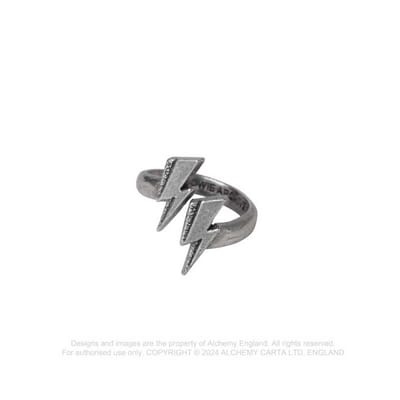 Alchemy David Bowie - Flash Ring - 17.1 - 18.3 mm - Zilverkleurig