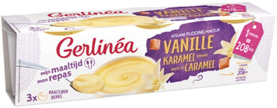 Gerlinea Pudding Vanille - 3 x 2 stuks - Voordeelverpakking