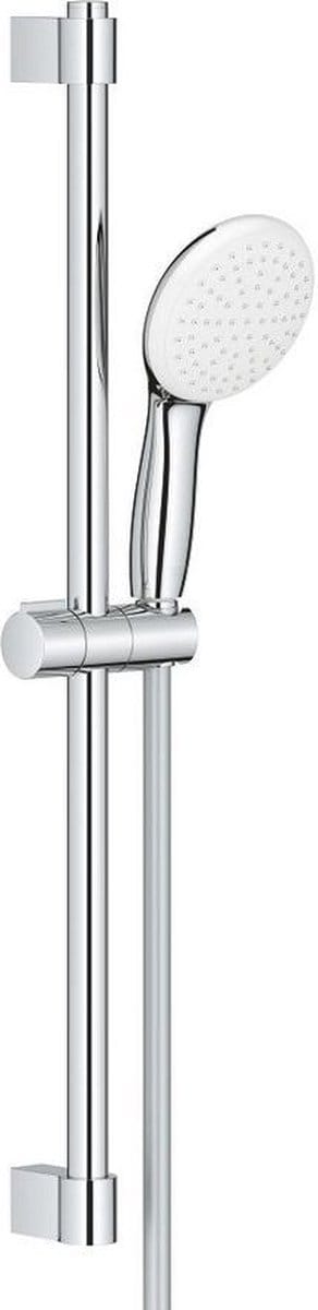 Grohe Tempesta 110 Glijstangset - 60cm - ronde handdouche - 1 straalsoort - gladde doucheslang - chroom
